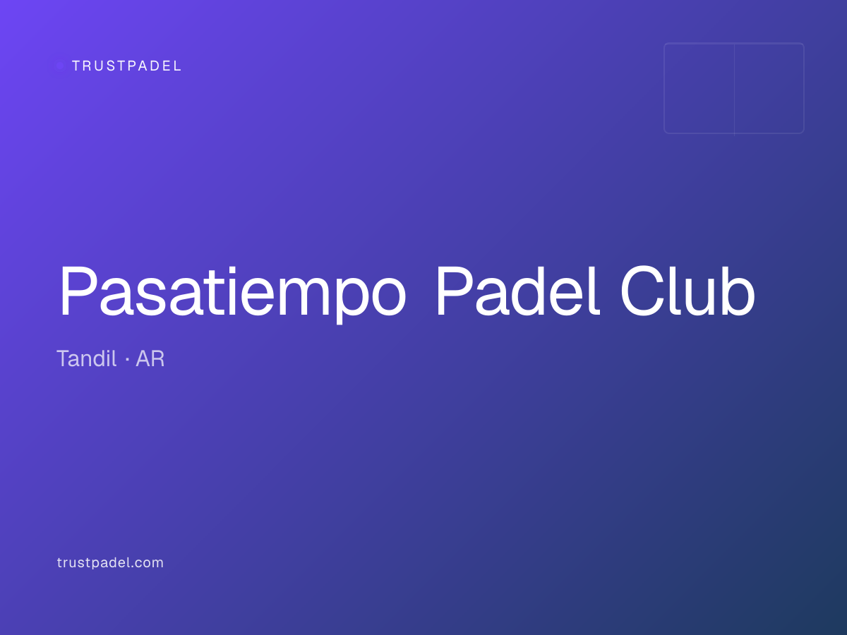 Pasatiempo Padel Club padel club