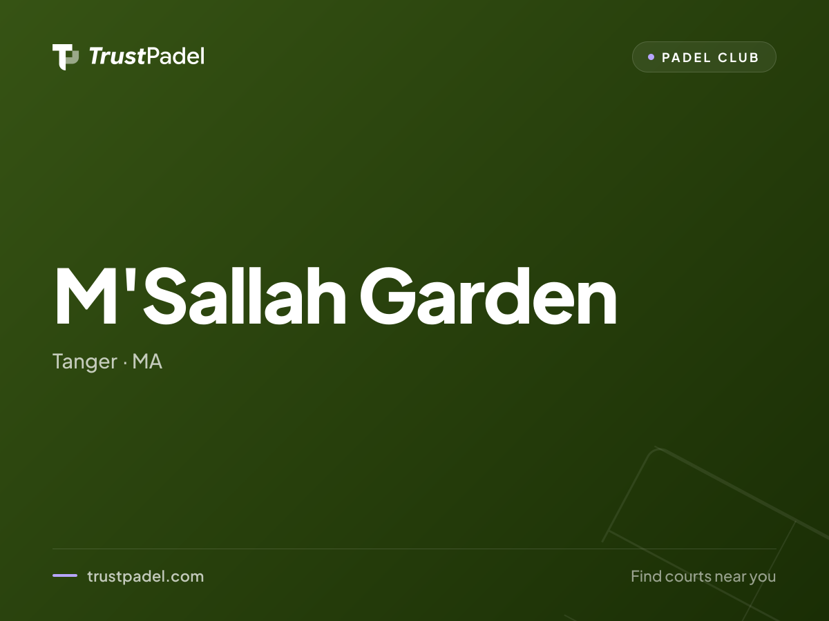 M'Sallah Garden padel club