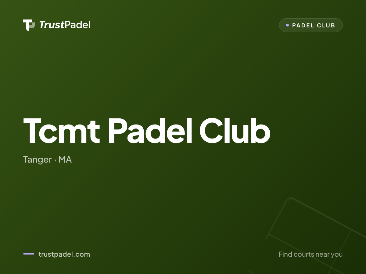 Tcmt Padel Club padel club
