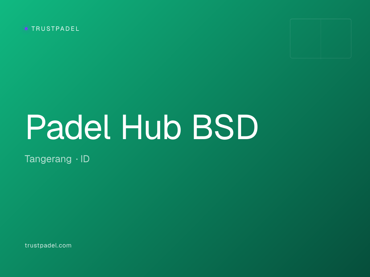 Padel Hub BSD padel club