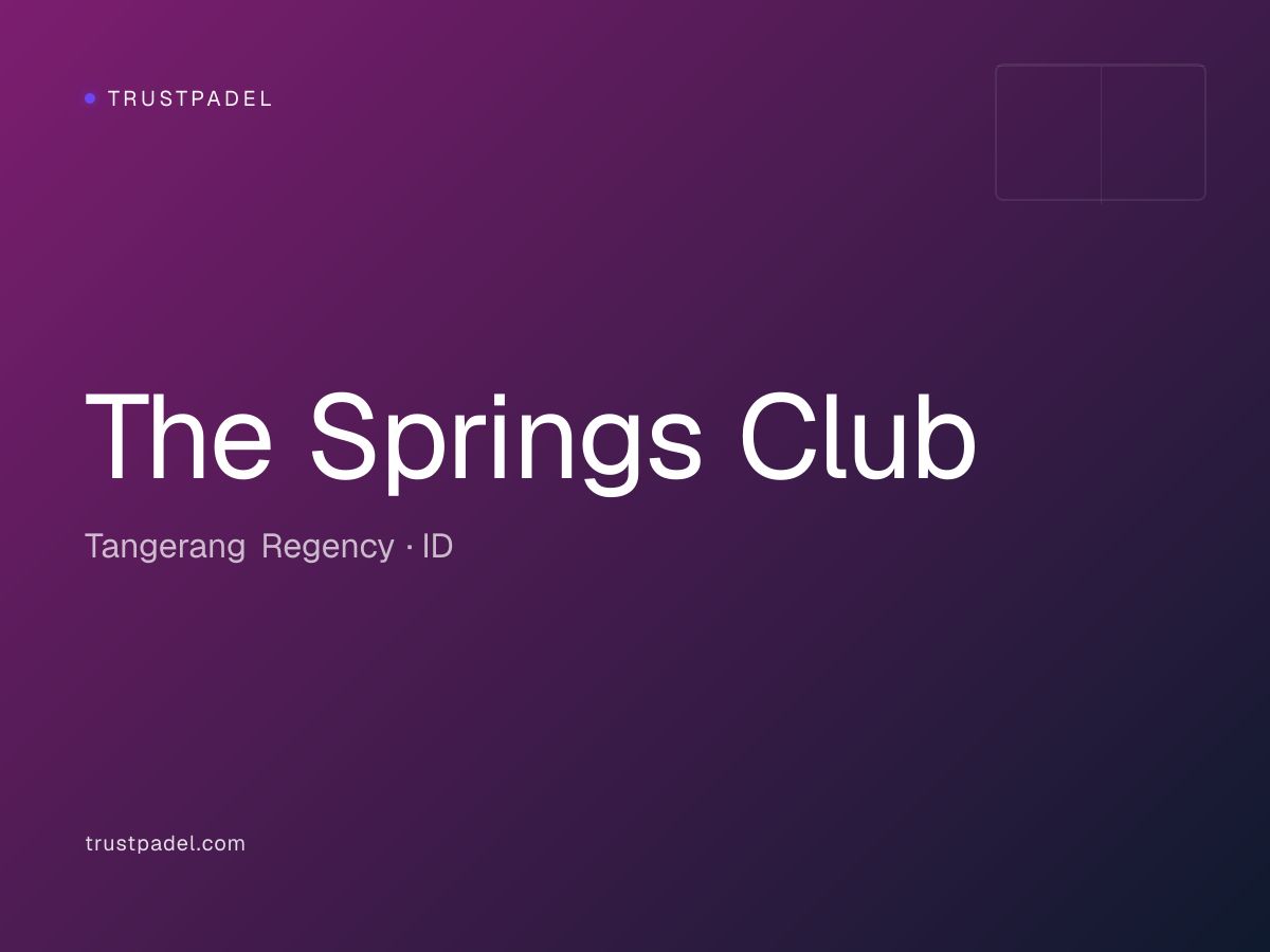 The Springs Club padel club