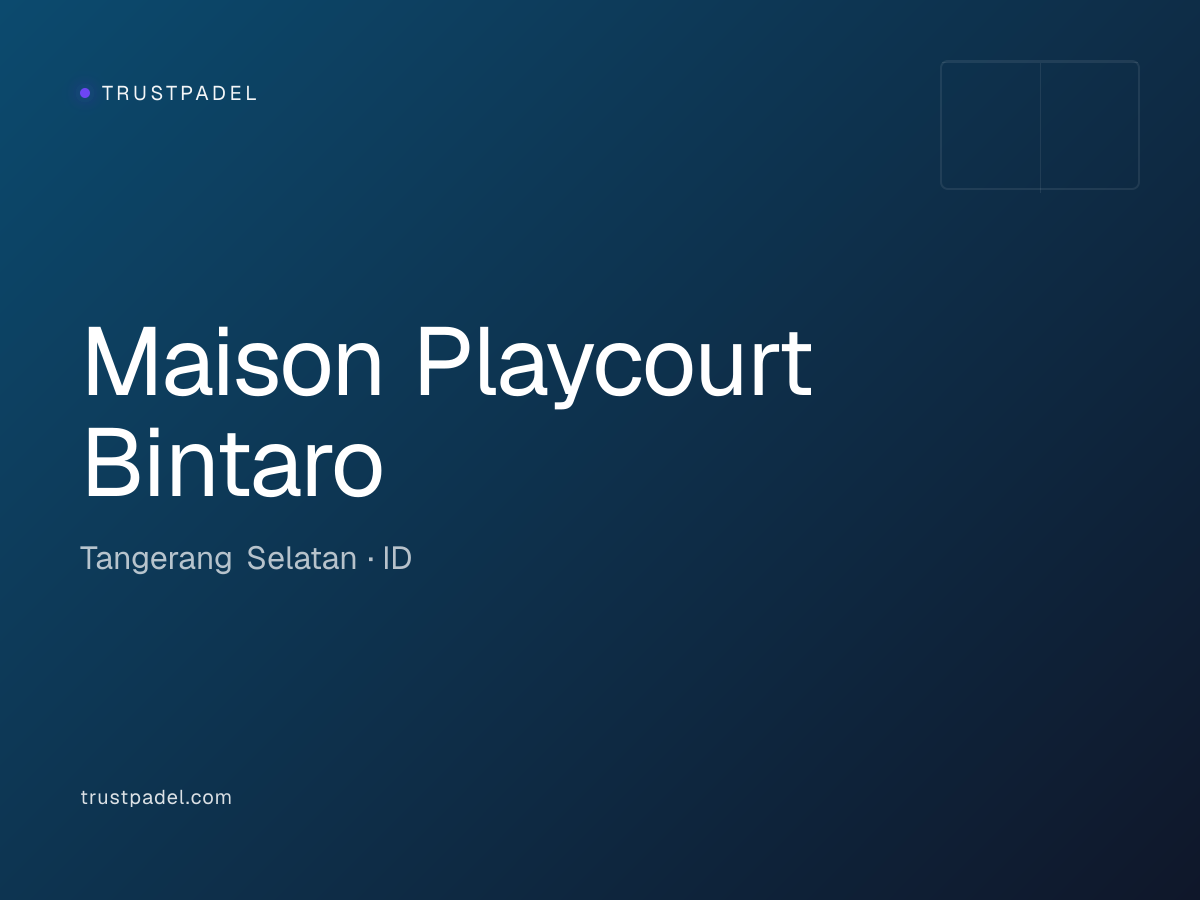 Maison Playcourt Bintaro padel club