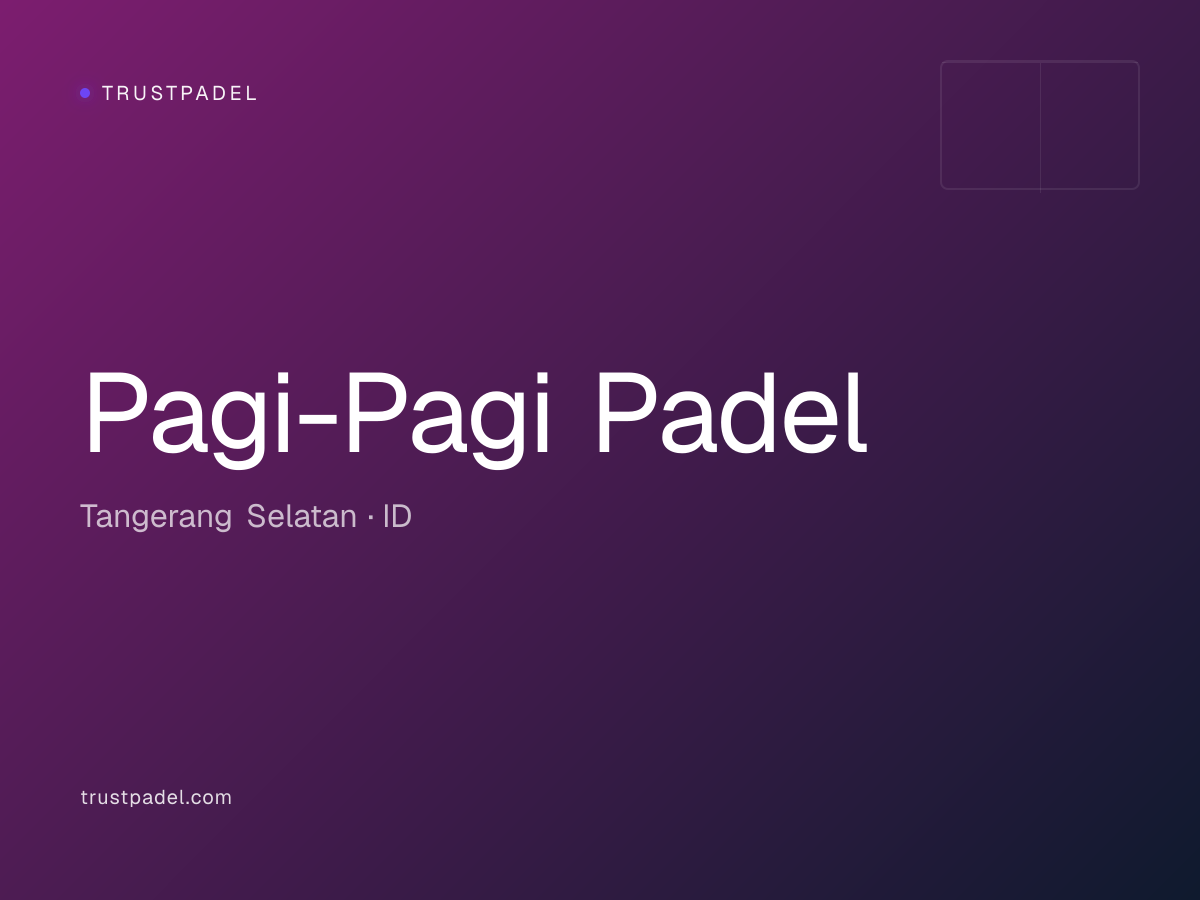 Pagi-Pagi Padel padel club