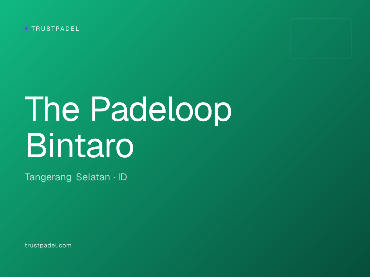 The Padeloop Bintaro padel club