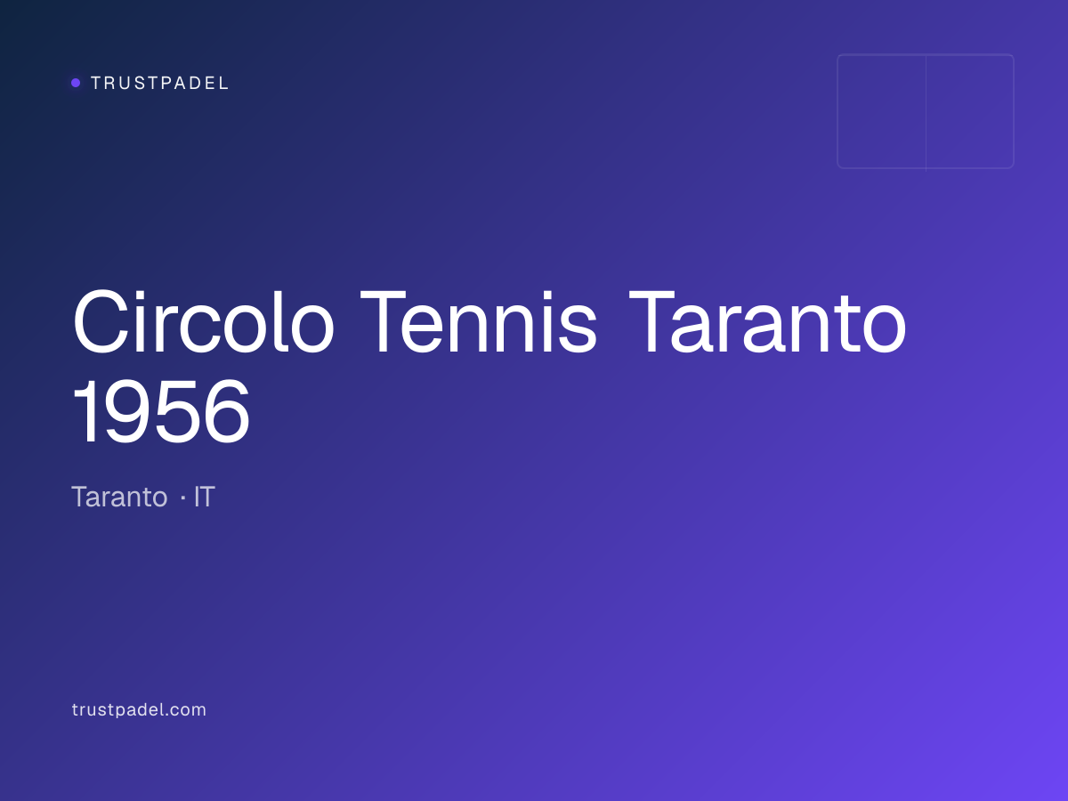 Circolo Tennis Taranto 1956 padel club