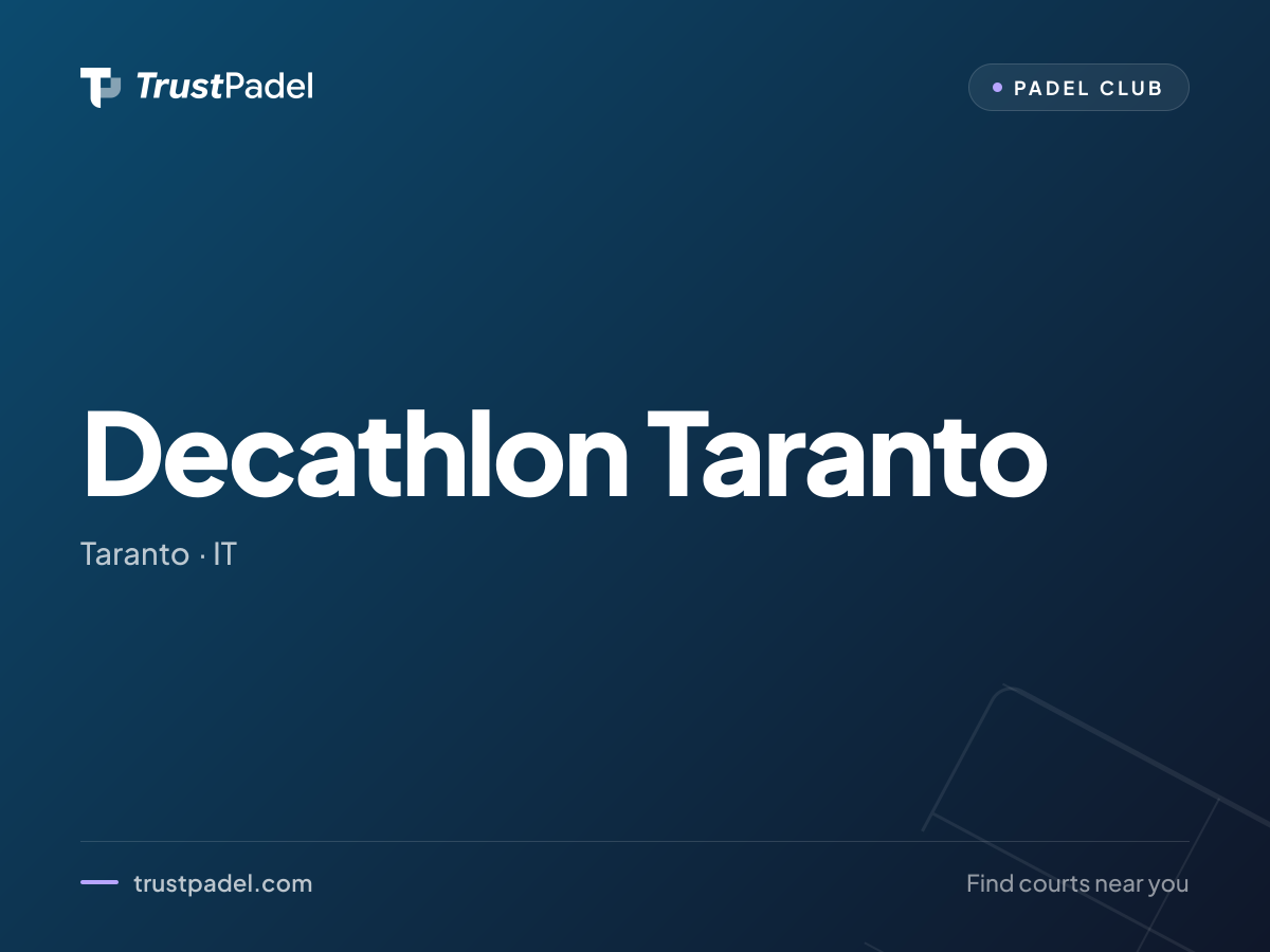 Decathlon Taranto padel club