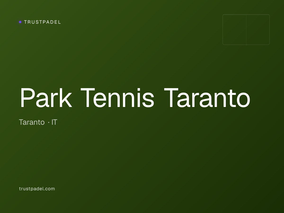 Park Tennis Taranto padel club
