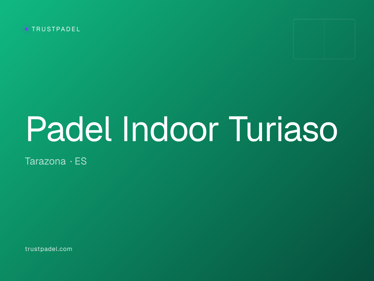 Padel Indoor Turiaso padel club