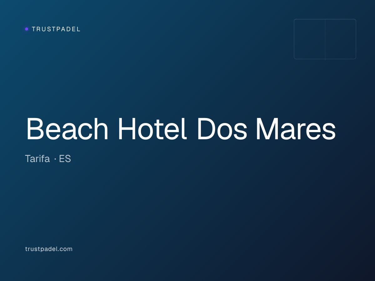 Beach Hotel Dos Mares padel club