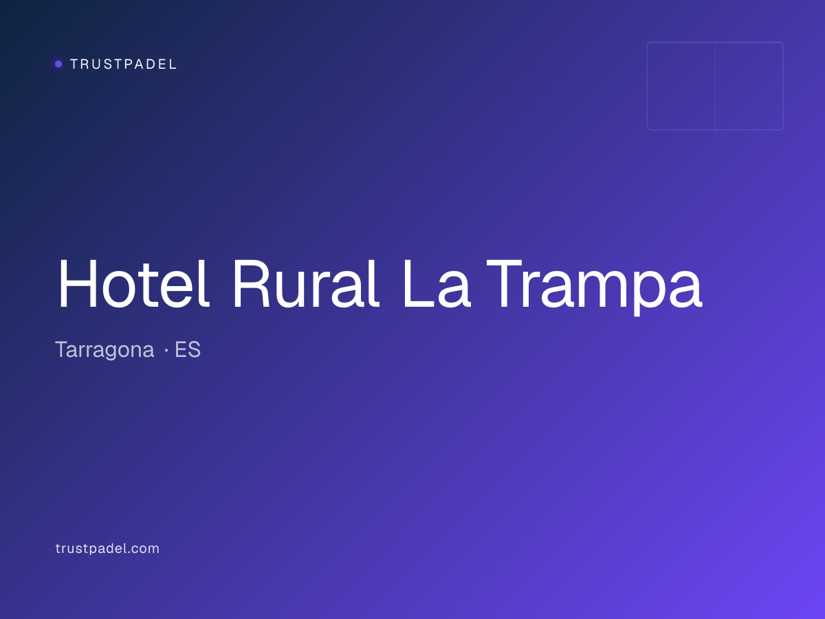 Hotel Rural La Trampa padel club