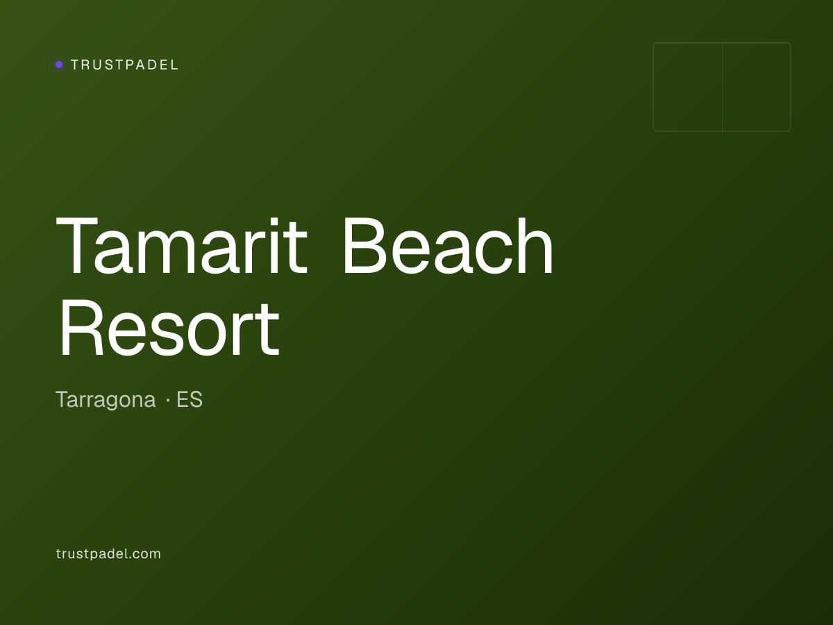 Tamarit Beach Resort padel club