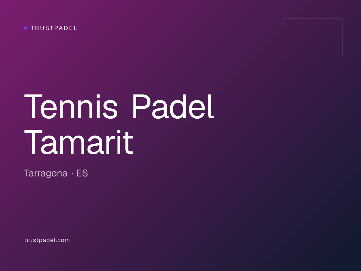 Tennis Padel Tamarit padel club
