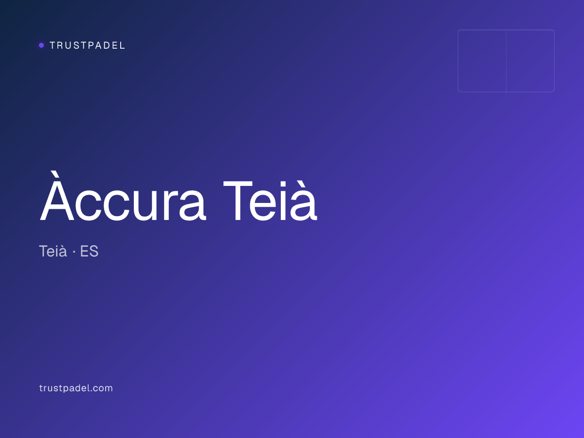 Àccura Teià padel club