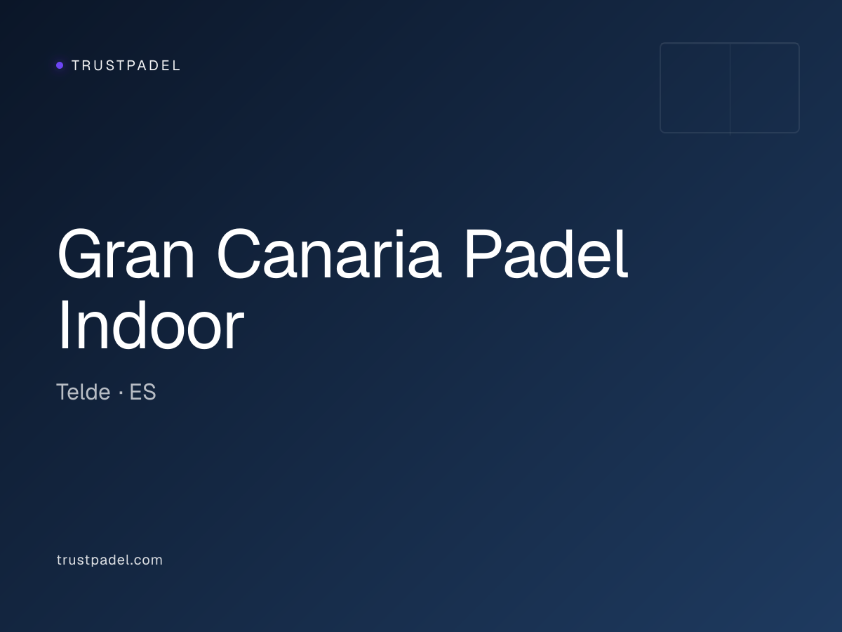 Gran Canaria Padel Indoor padel club