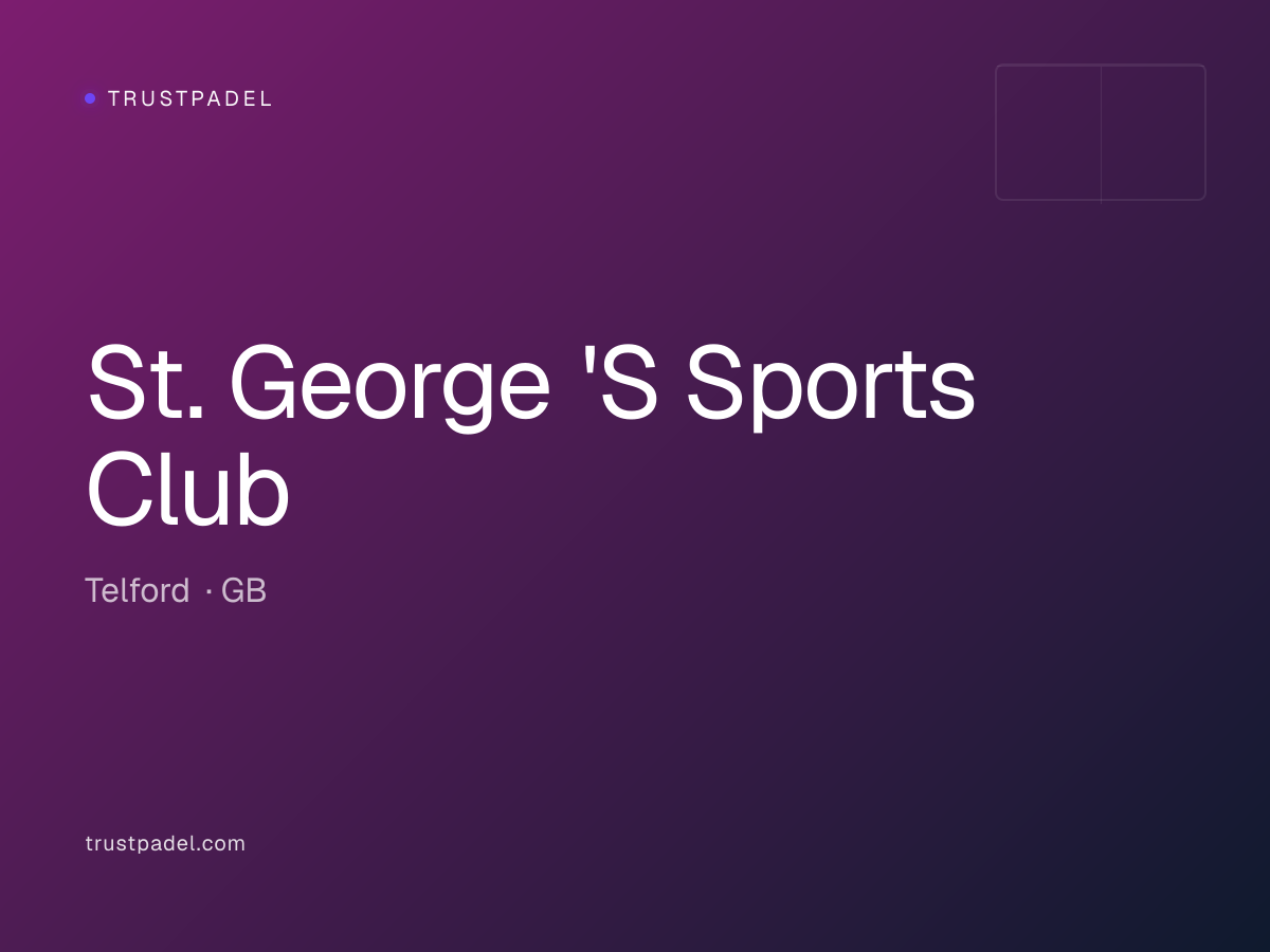 St. George 'S Sports Club padel club