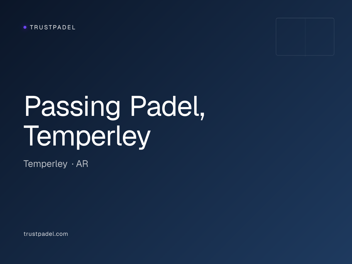 Passing Padel, Temperley padel club