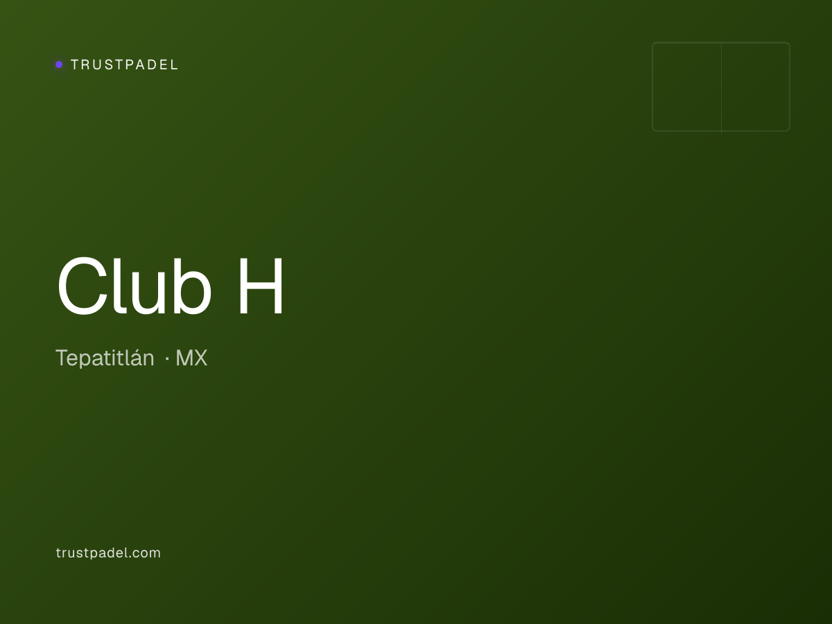 Club H padel club