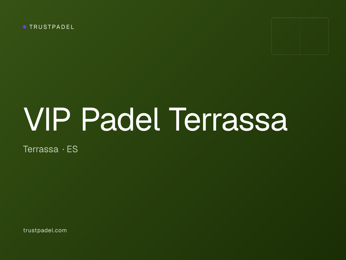 VIP Padel Terrassa padel club