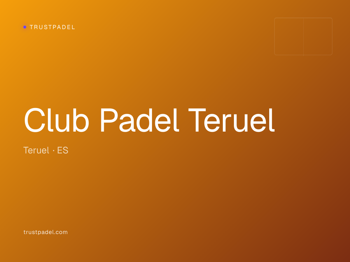 Club Padel Teruel padel club