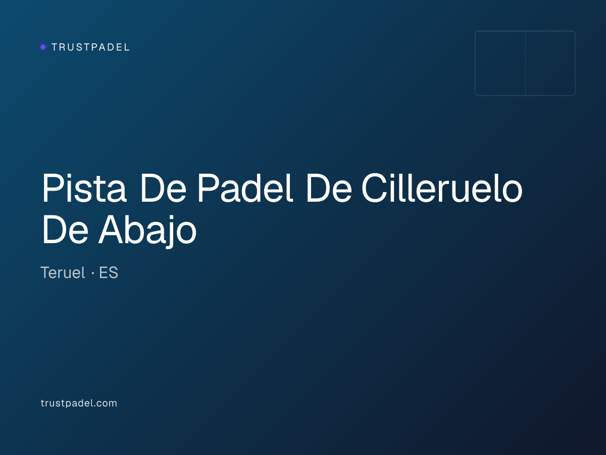 Pista De Padel De Cilleruelo De Abajo padel club