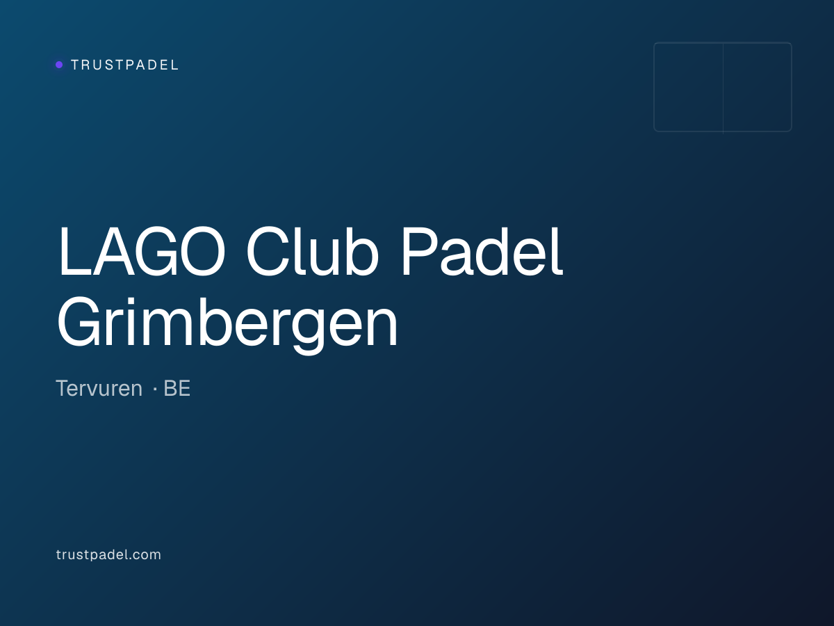 LAGO Club Padel Grimbergen padel club