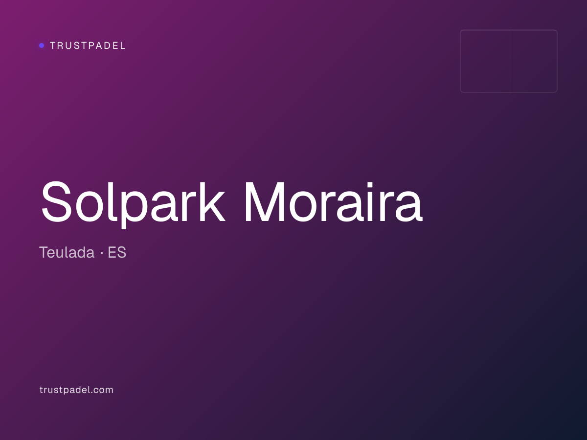 Solpark Moraira padel club
