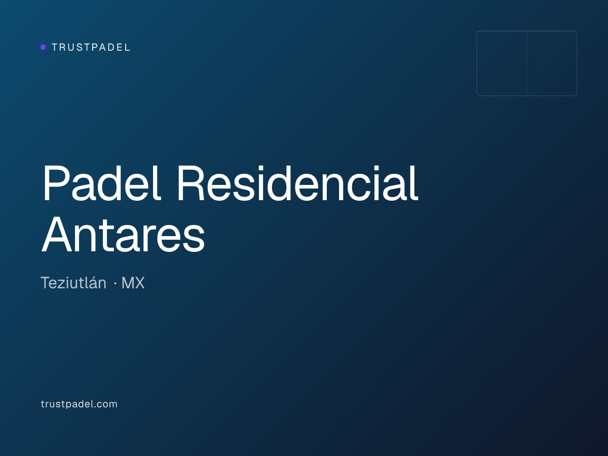 Padel Residencial Antares padel club