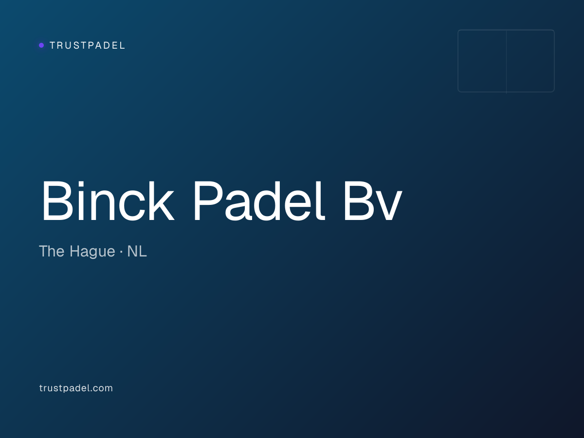 Binck Padel Bv padel club