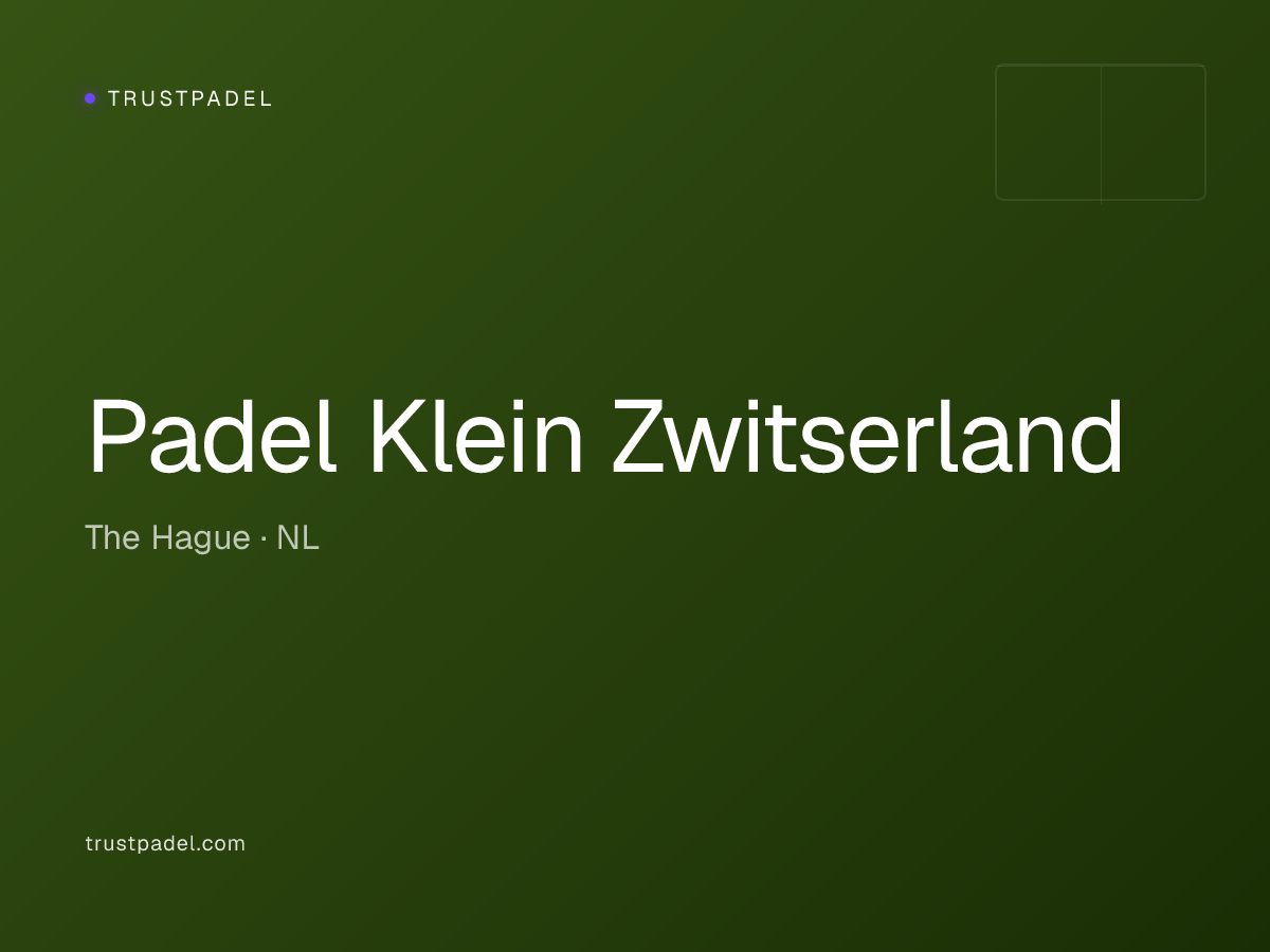 Padel Klein Zwitserland padel club