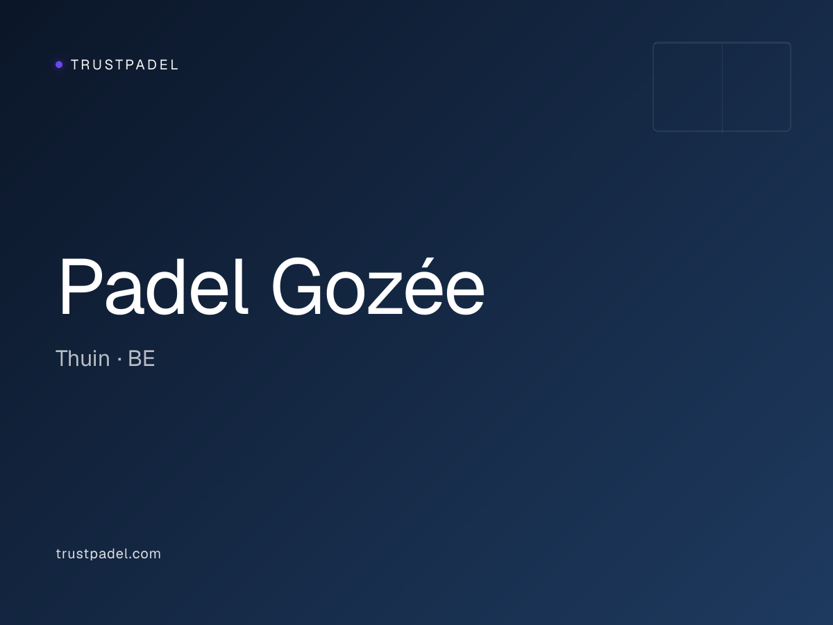 Padel Gozée padel club