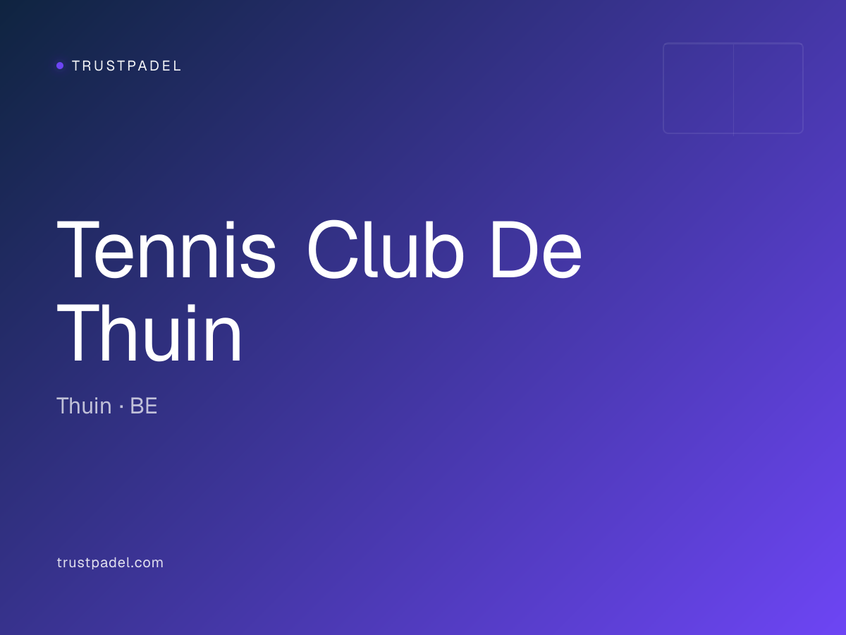 Tennis Club De Thuin padel club