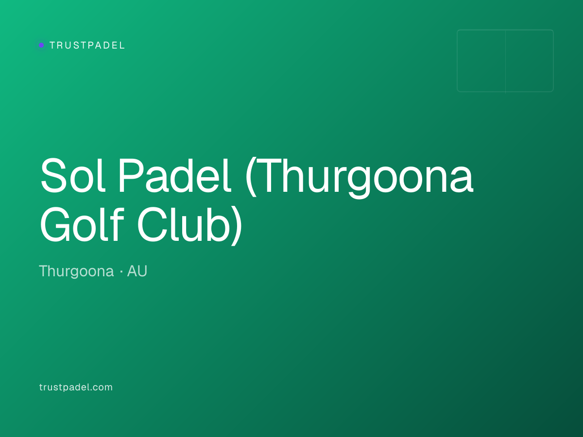 Sol Padel (Thurgoona Golf Club) padel club