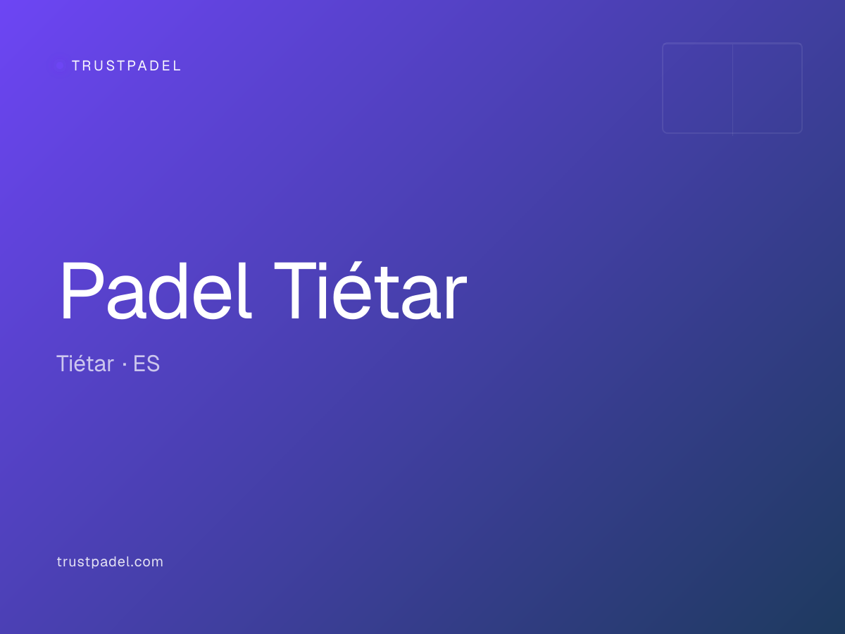 Padel Tiétar padel club