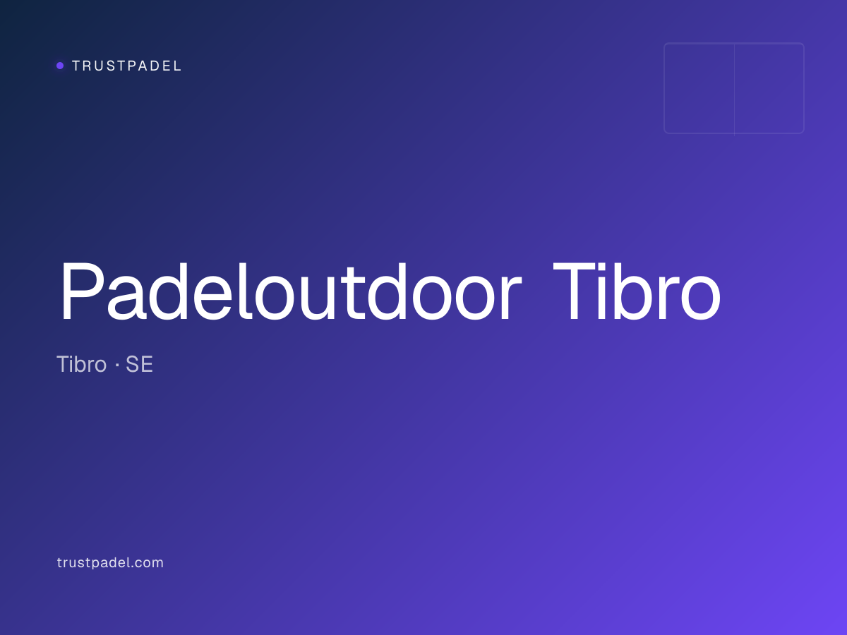 Padeloutdoor Tibro padel club