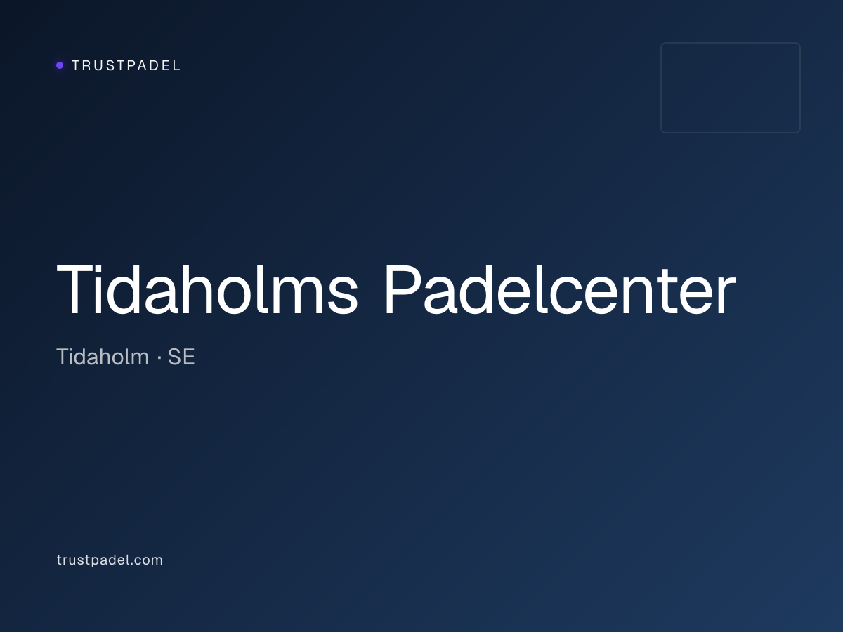 Tidaholms Padelcenter padel club