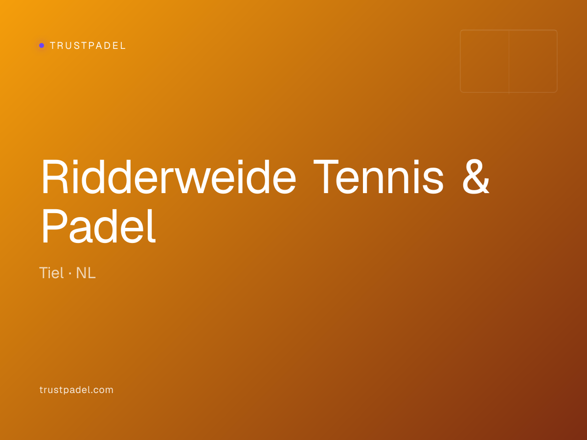 Ridderweide Tennis & Padel padel club