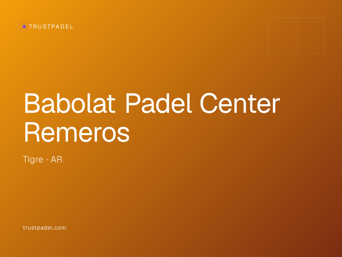 Babolat Padel Center Remeros padel club
