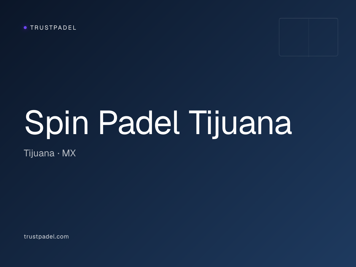 Spin Padel Tijuana padel club