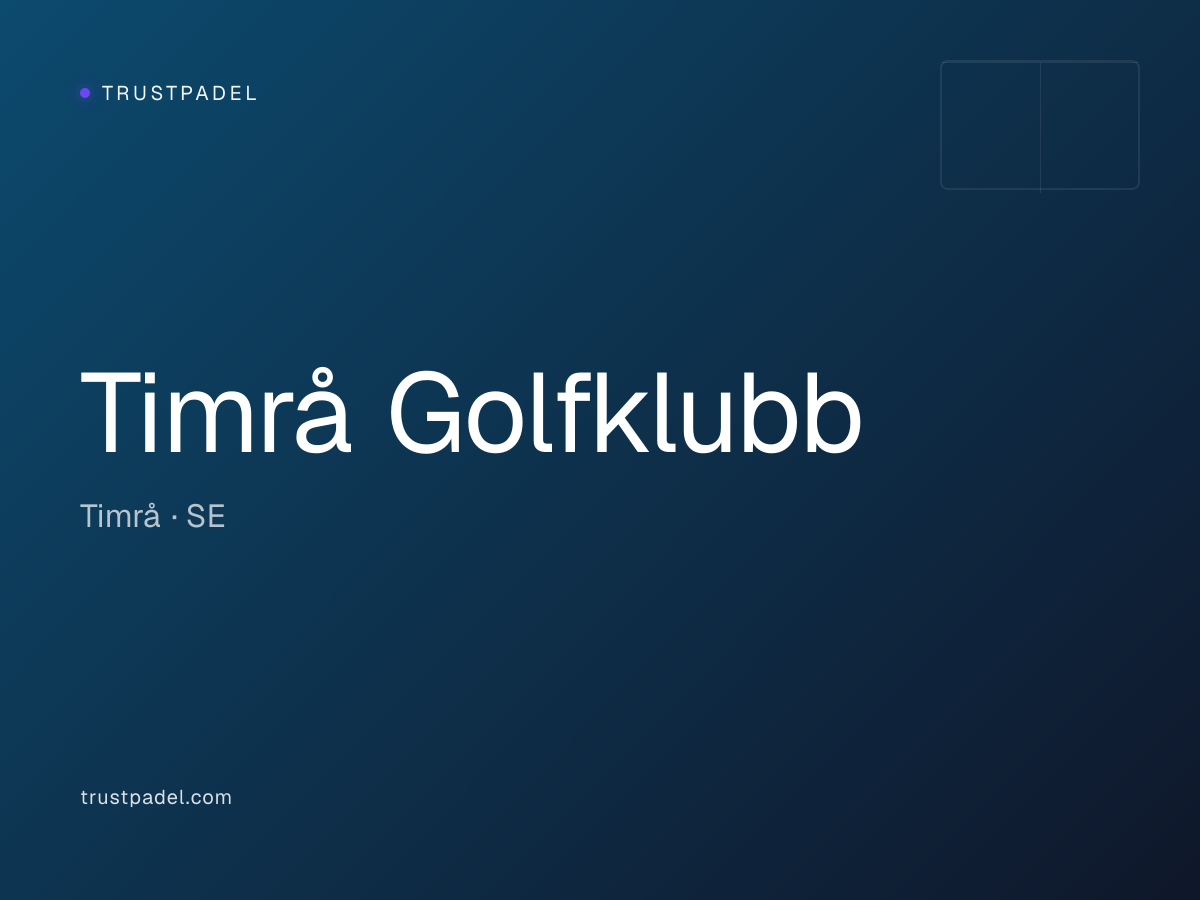 Timrå Golfklubb padel club