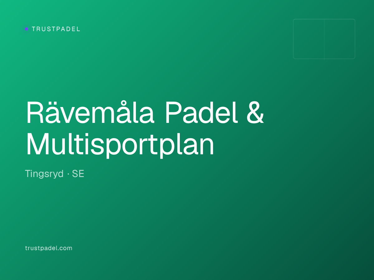 Rävemåla Padel & Multisportplan padel club