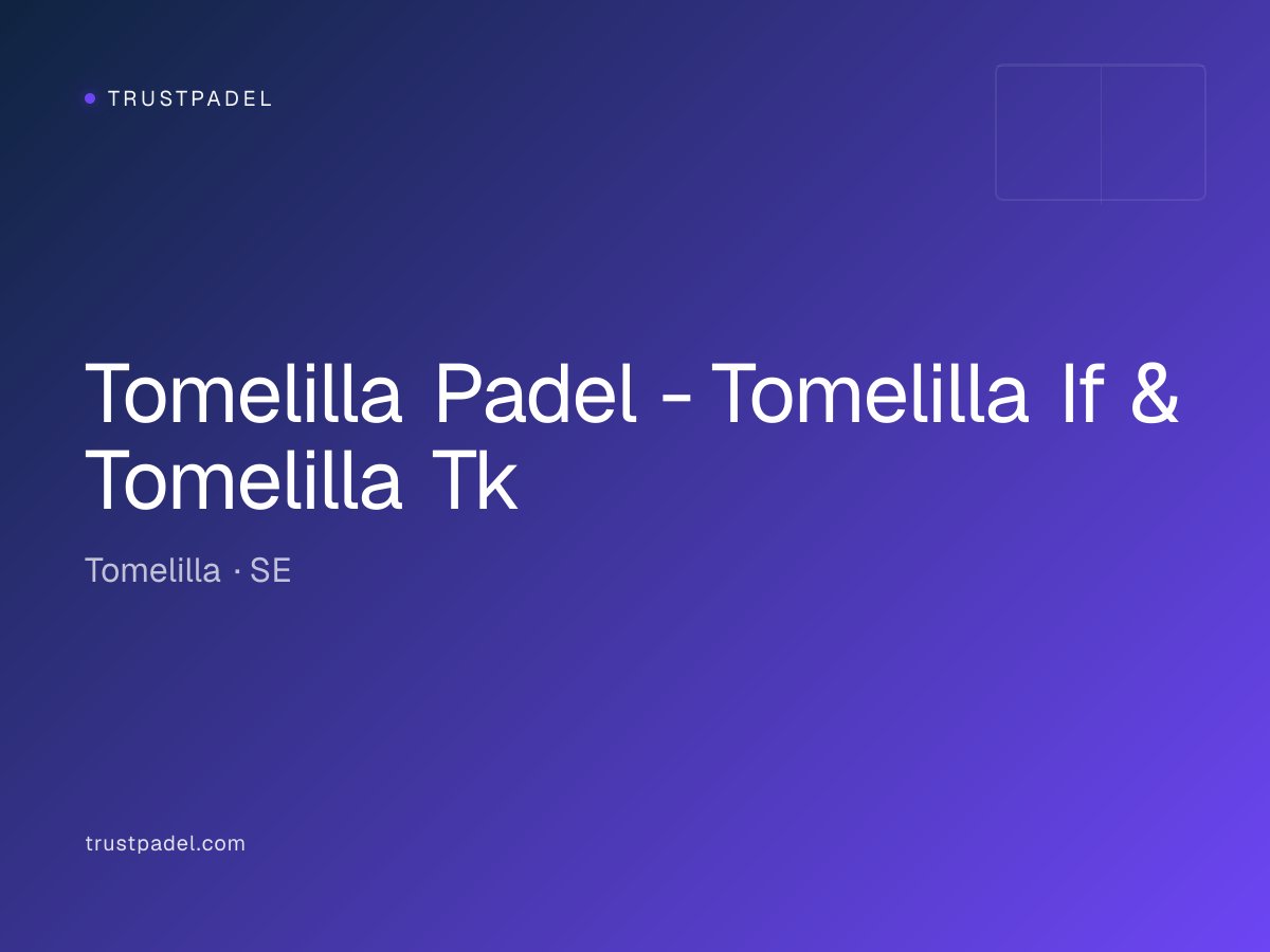 Tomelilla Padel - Tomelilla If & Tomelilla Tk padel club