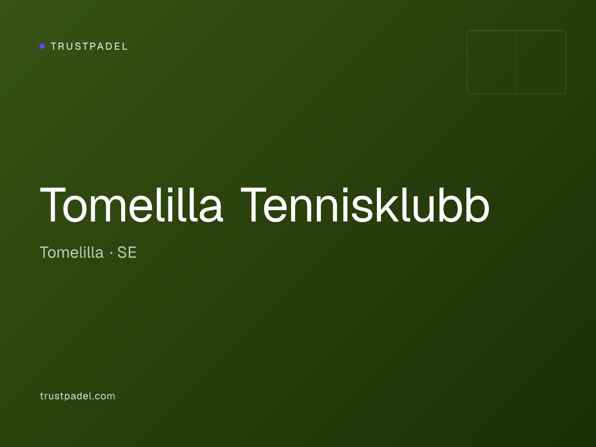 Tomelilla Tennisklubb padel club