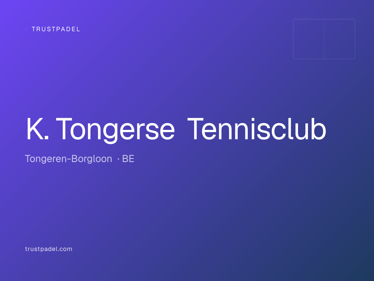 K. Tongerse Tennisclub padel club