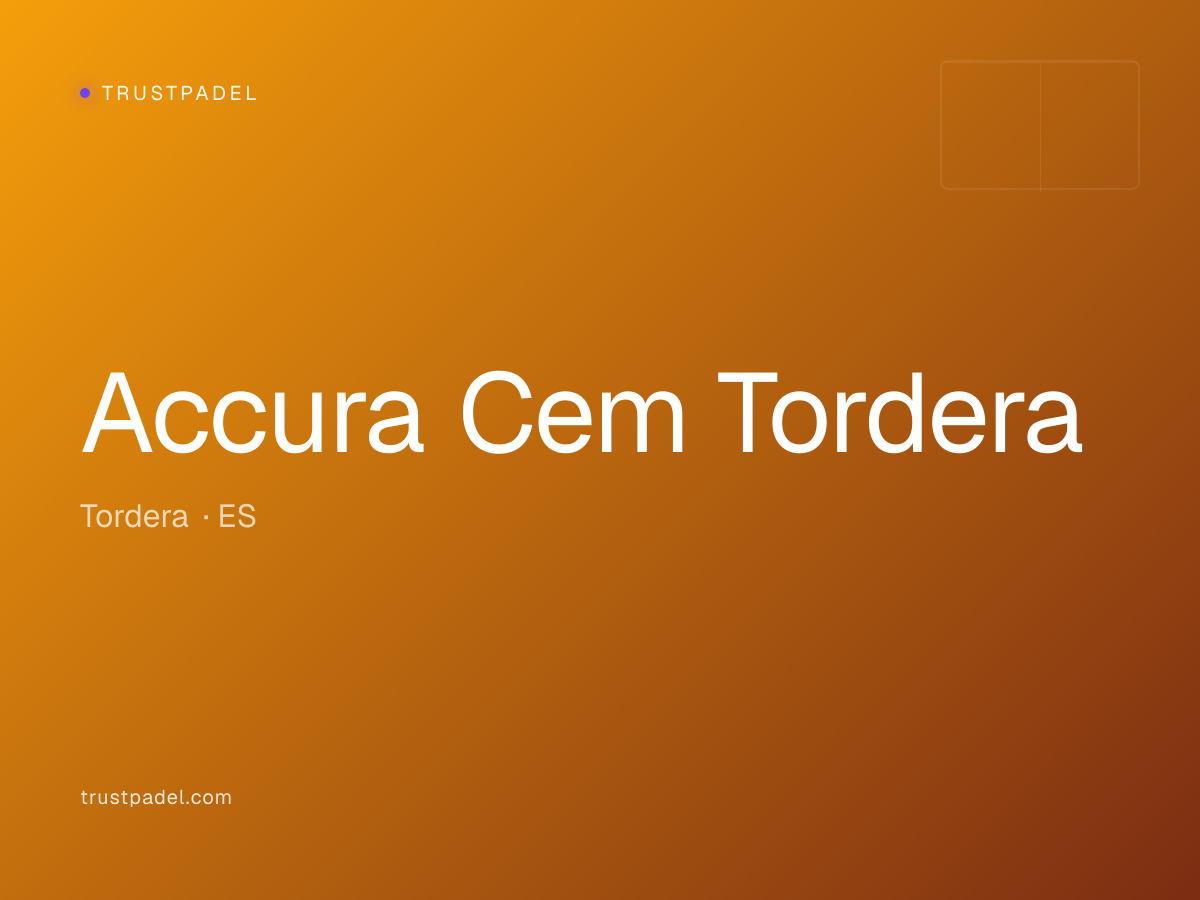 Accura Cem Tordera padel club