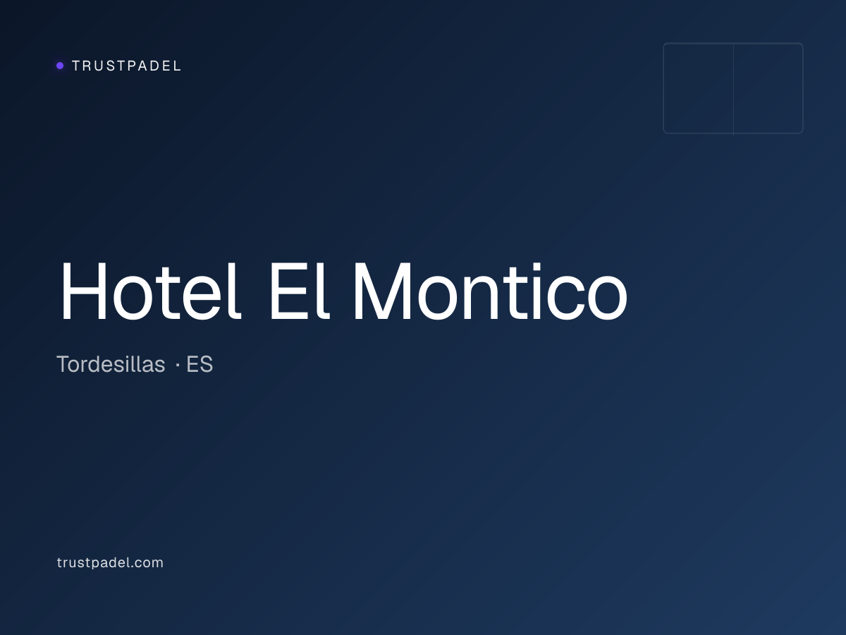 Hotel El Montico padel club