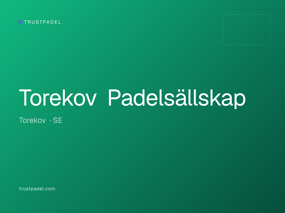 Torekov Padelsällskap padel club