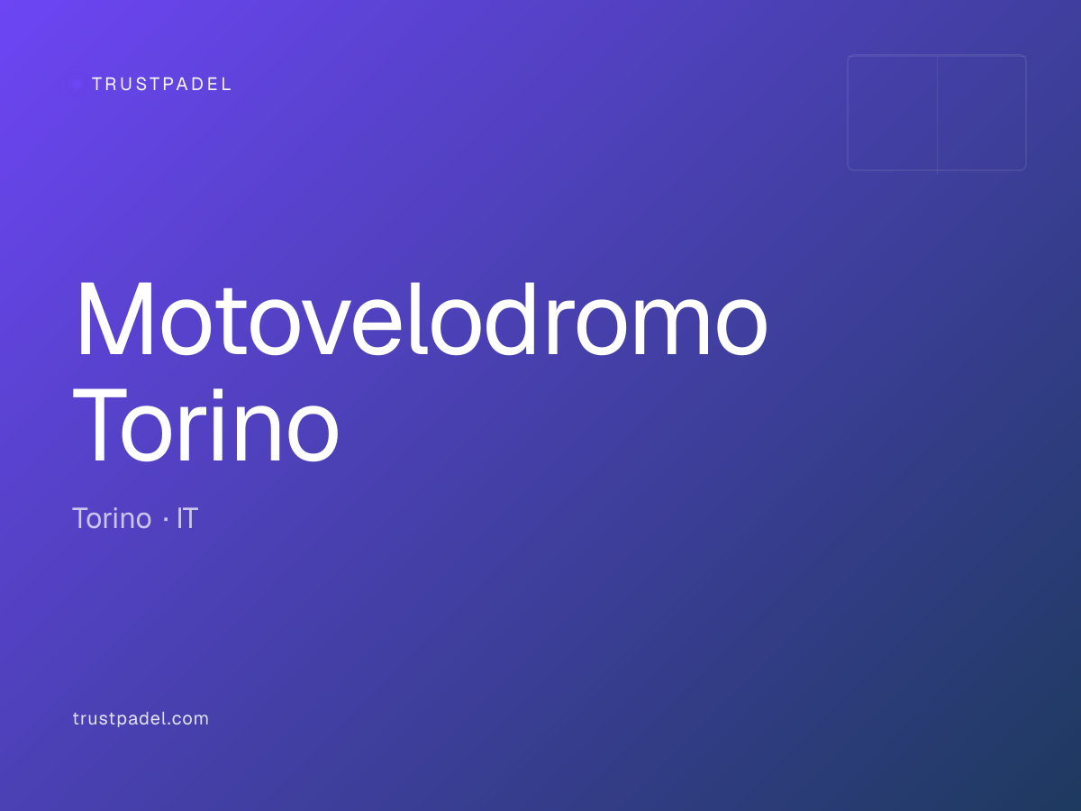 Motovelodromo Torino padel club