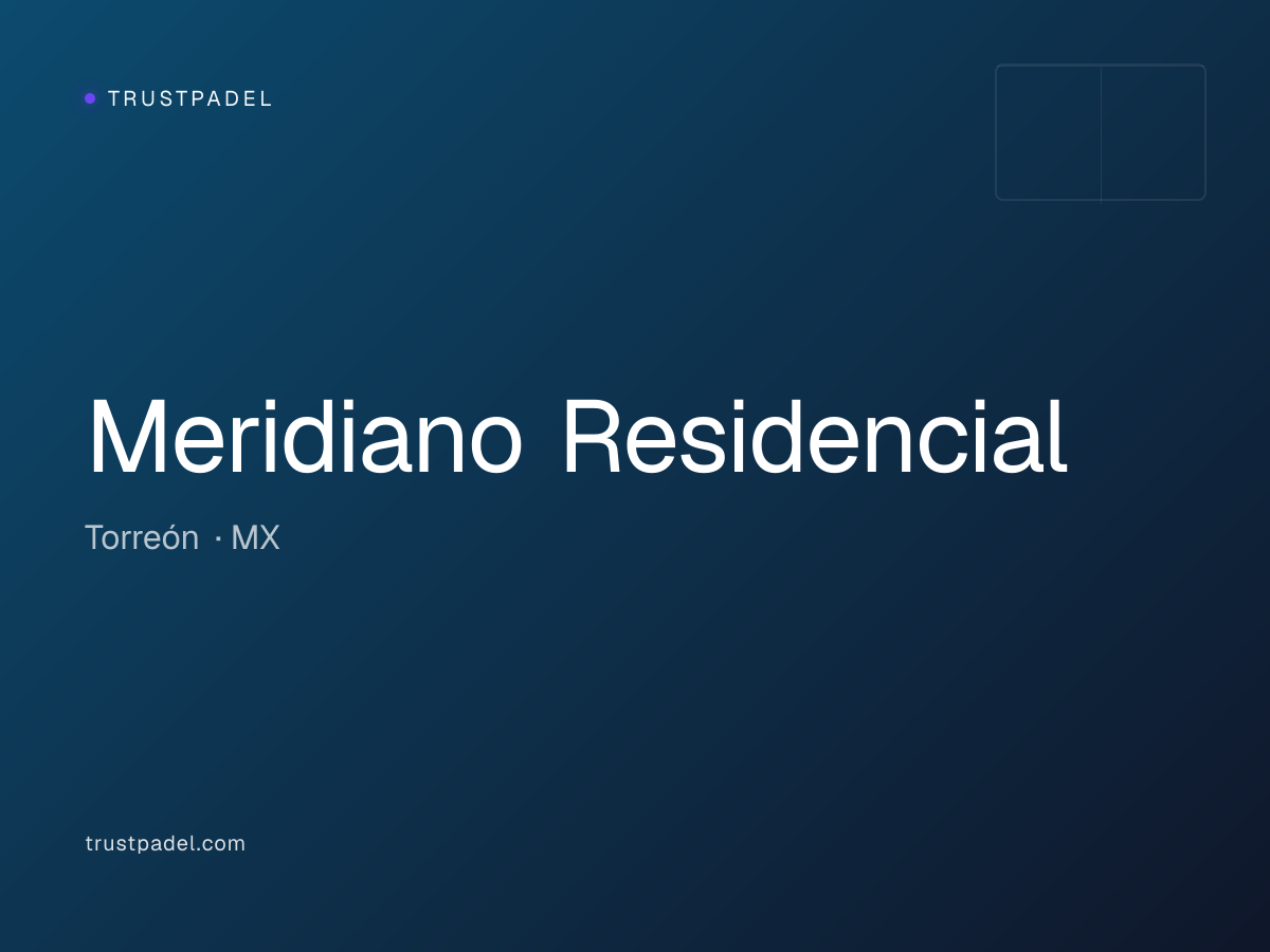 Meridiano Residencial padel club