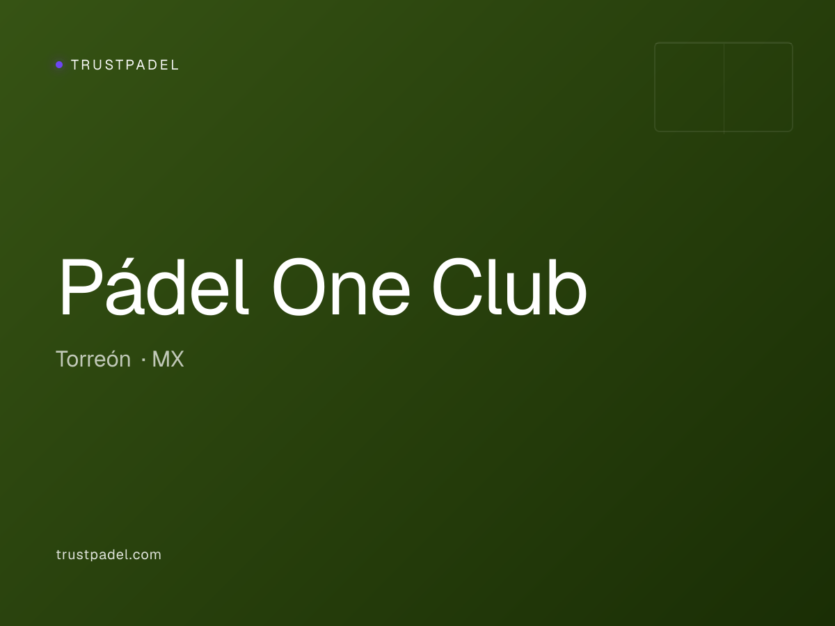 Pádel One Club padel club