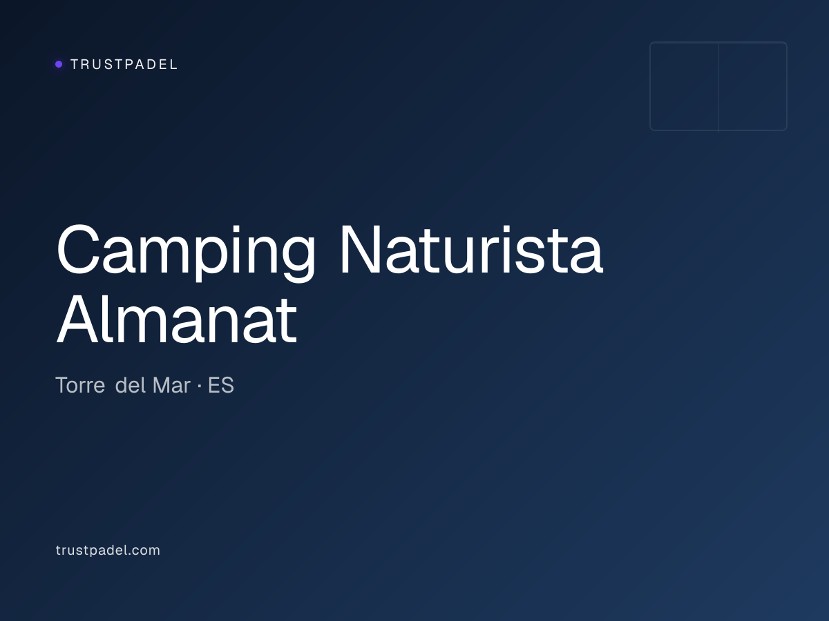 Camping Naturista Almanat padel club